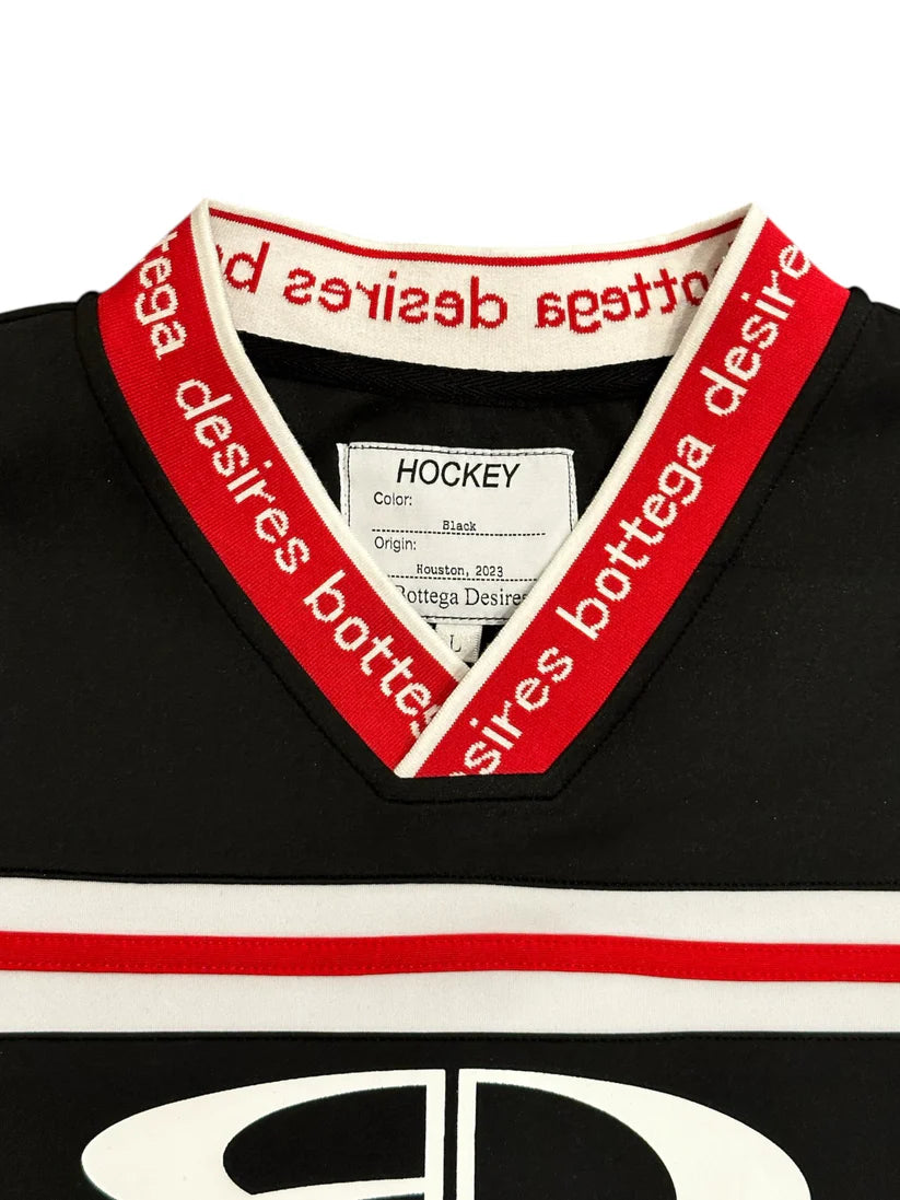 BOTTEGA DESIRES Hockey Long Sleeve Jersey – Black