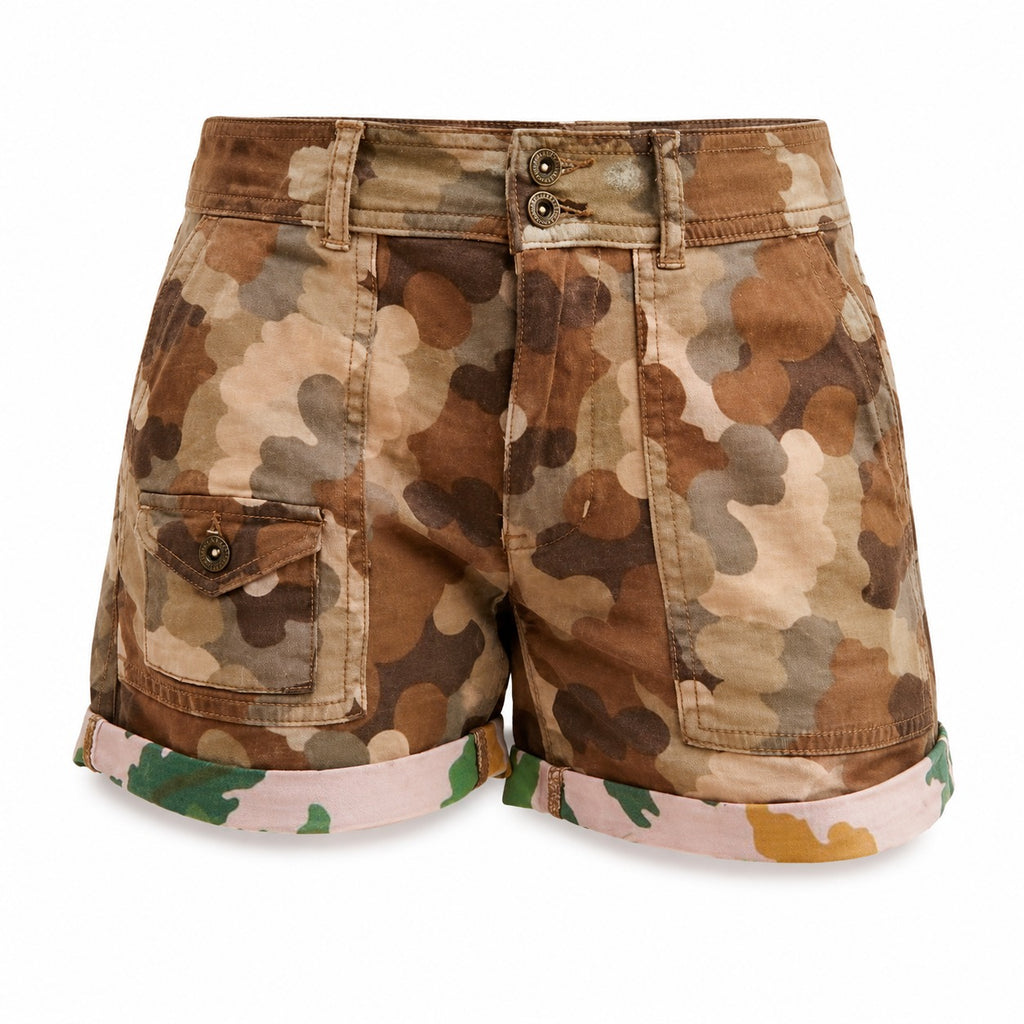 Bottega Desires Summer Camo Cargo Shorts