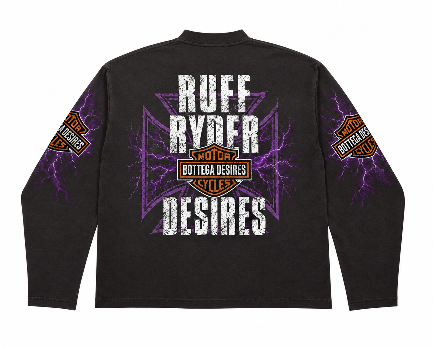Bottega Desires Ruff Ryder Black Longsleeve Tee