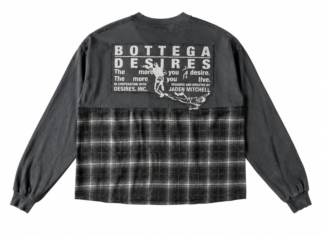 Bottega Desires Hybrid Flannel T-shirt