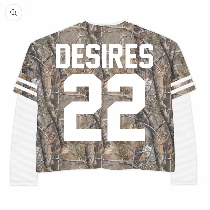 Bottega Desires Camo Long Sleeve T-shirt