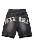 BOTTEGA DESIRES DENIM SHORTS (BLACK)