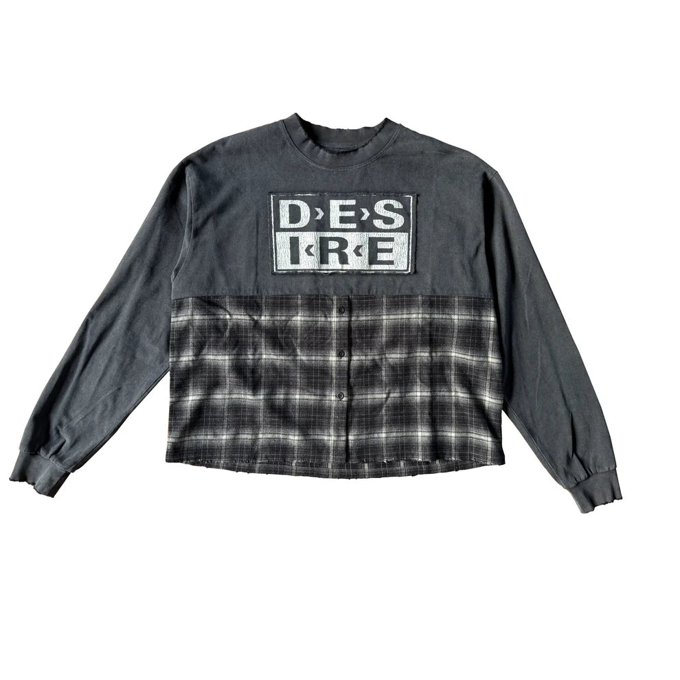 Bottega Desires Hybrid Flannel T-shirt