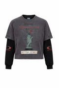 Bottega Desires Nights In New York Layered Graphic Tee