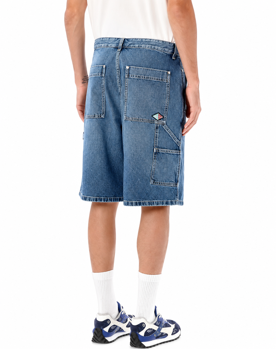 Bottega Desires Multi Pocket Camo Cargo Shorts