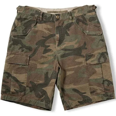 Bottega Desires Baggy Camo Cargo Shorts